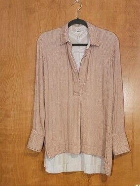 Free People V-neck Tunic Top Super Soft Gauze Small